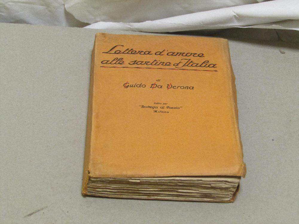 Abebooks Guido da Verona. Lettera d'amore alle sartine d'Italia. - dedica autografa
