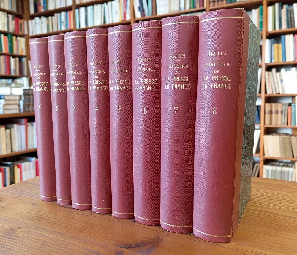 Abebooks Histoire politique et littéraire de la presse en France. Avec une introduction historique sur les origines du journal et la bibliographie générale des journaux depuis leur origine (opera completa - 8 volumi)