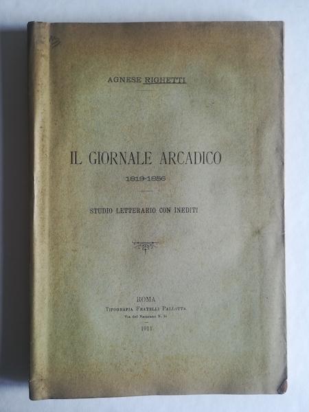 Abebooks Il Giornale Arcadico 1819-1856. Studio letterario con inediti