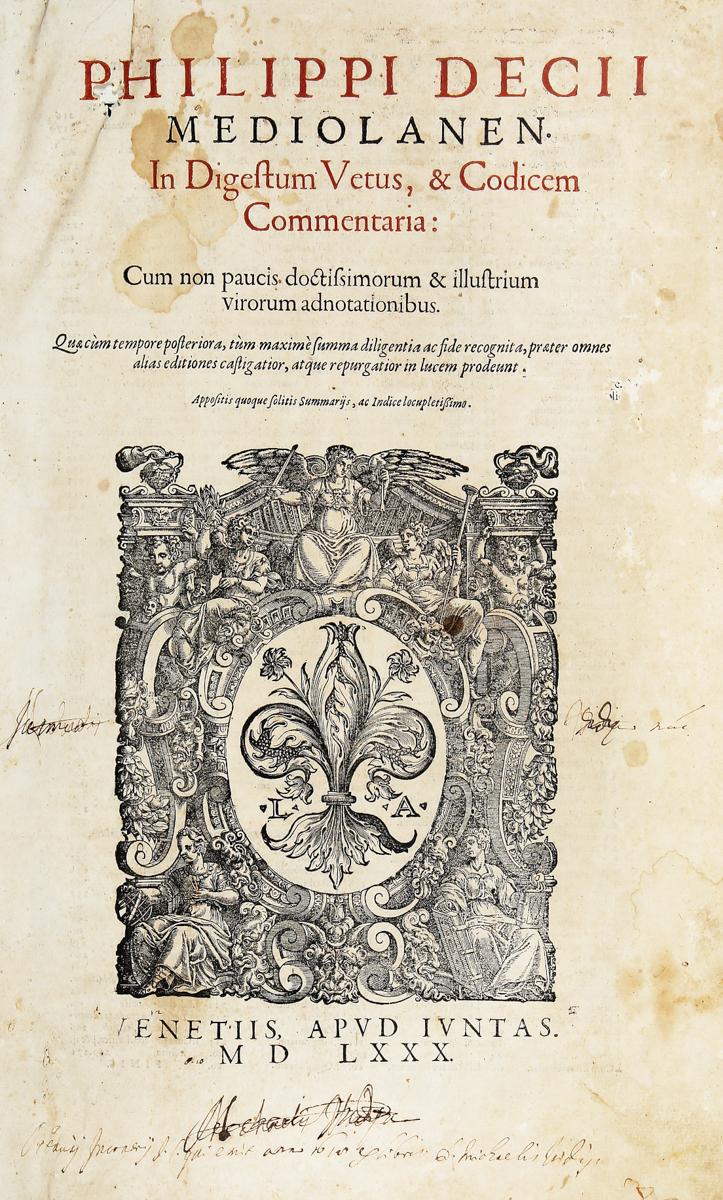 Abebooks In Digestum Vetus & Codicem Commentaria. Cum non paucis doctissimorum & illustrium virorum adnotationibus
