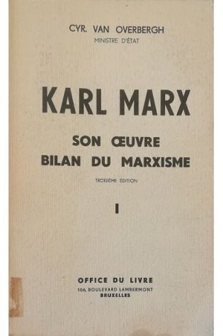 Abebooks Karl Marx I Sa vie et son uvre - Bilan du marxisme