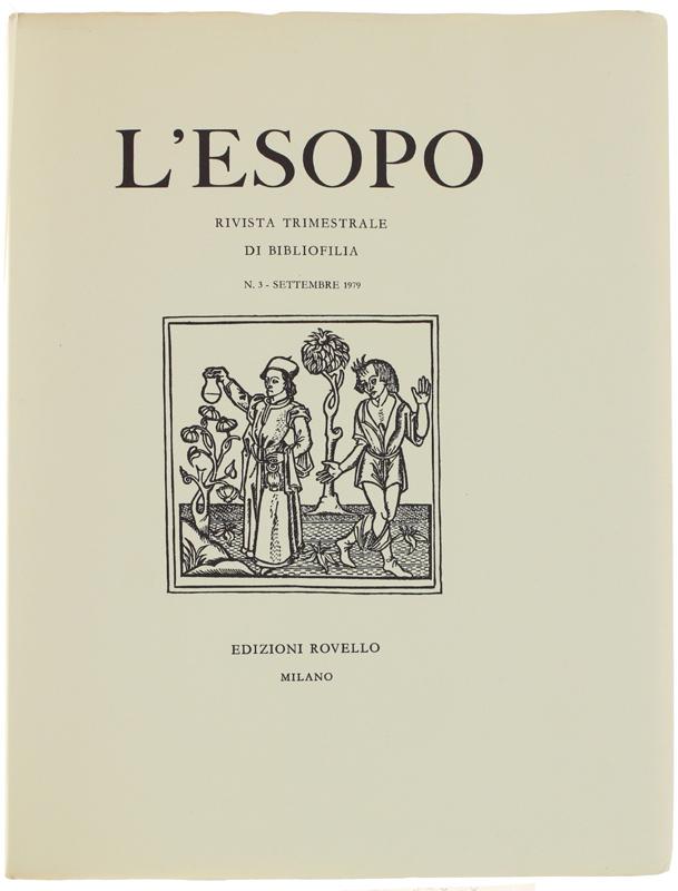 Abebooks L'ESOPO. Rivista Trimestrale Di Bibliofilia. N. 3 - Settembre 1979.: