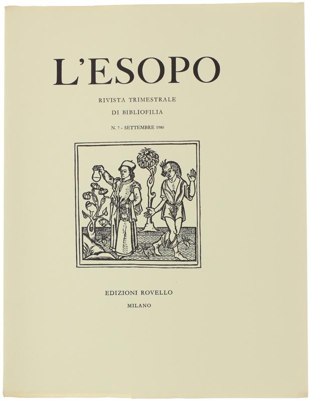 Abebooks L'ESOPO. Rivista trimestrale di bibliofilia. N. 7 - Settembre 1980.: