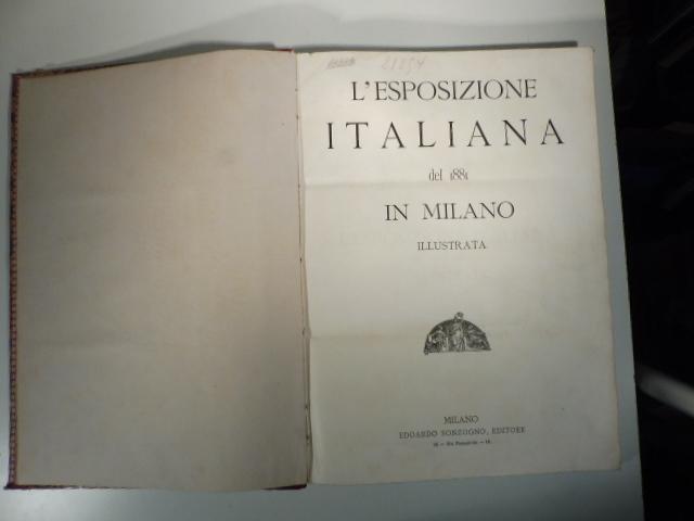 Abebooks L'esposizione italiana del 1881 in Milano illustrata