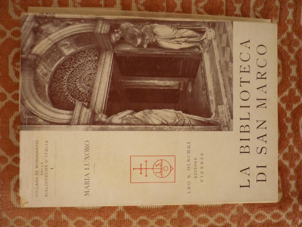 Abebooks La biblioteca di San Marco nella sua storia