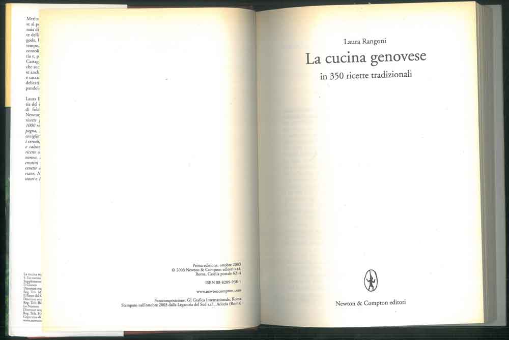 Abebooks La cucina genovese. In 350 ricette tradizionali