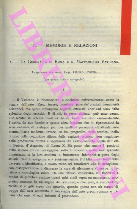 Abebooks La geografia in Roma e il Mappamondo Vaticano