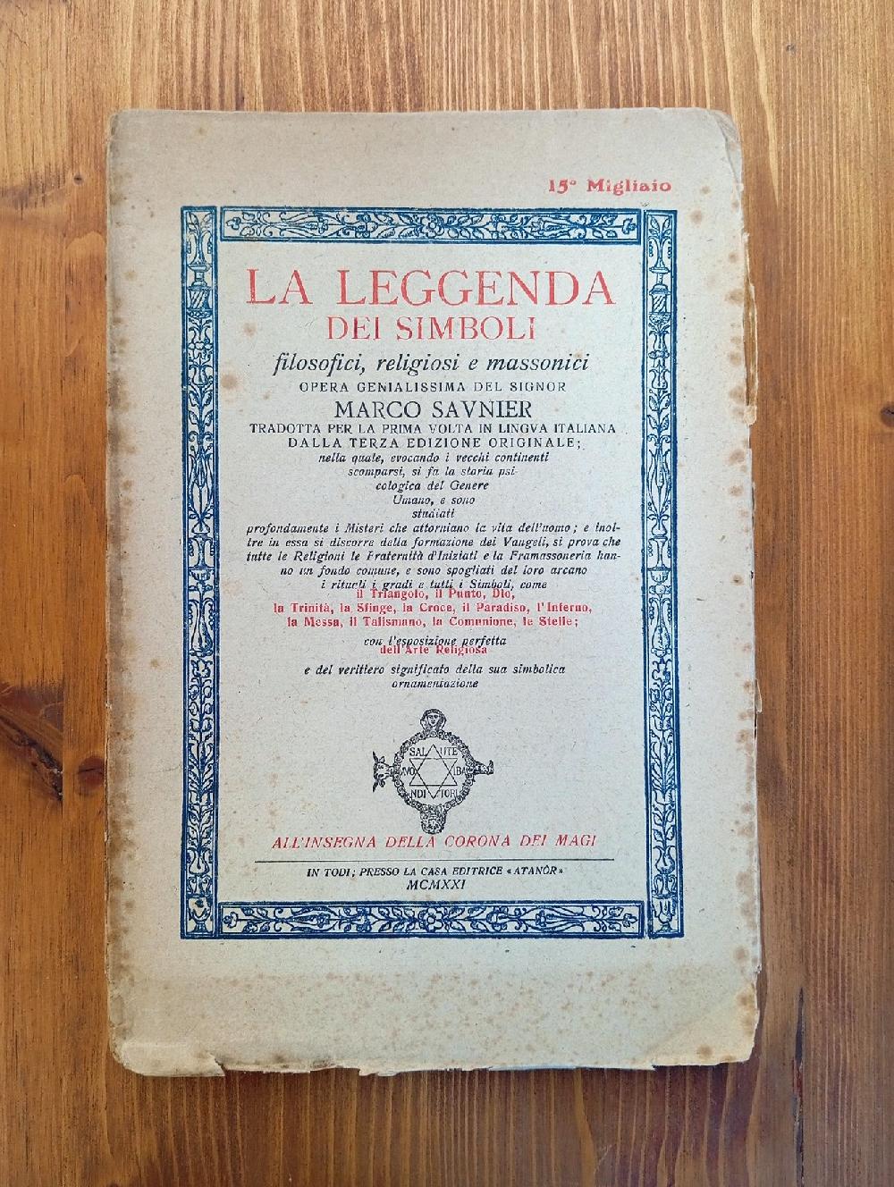 Abebooks La leggenda dei simboli filosofici religiosi e massonici