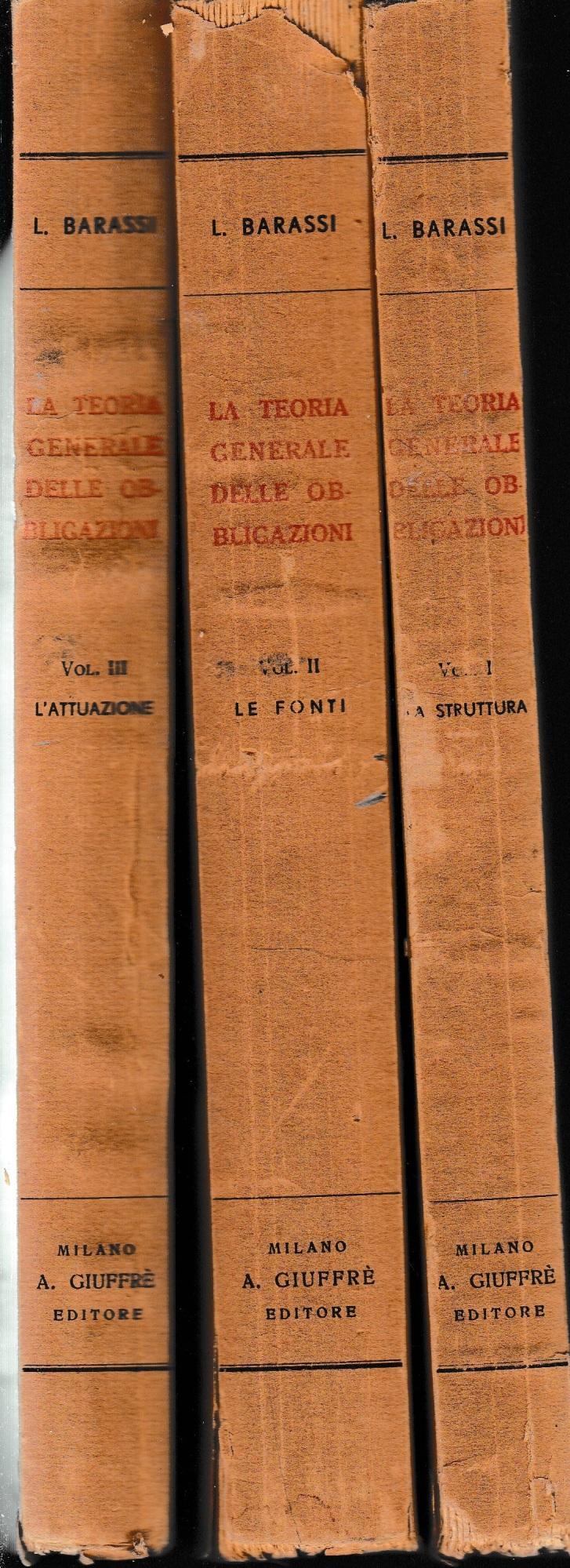 Abebooks La teoria generale delle obbligazioni tre volumi