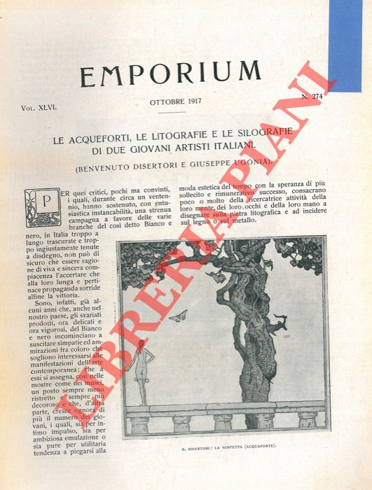 Abebooks Le acqueforti le litografie e le silografie di due giovani artisti italiani (Benvenuto Disertori e Giuseppe Ugonia)