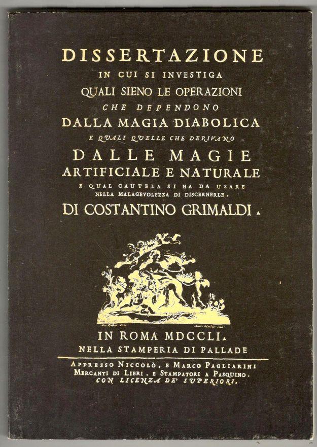 Abebooks Le tre magie. Riproduzione dell'edizione del 1751