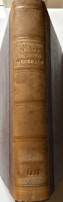 Abebooks LEÇONS DE CHIMIE GÉNÉRALE PROFESSÉES AU COLLÈGE DE FRANCE PENDANT L'ANNÉE 1895-96