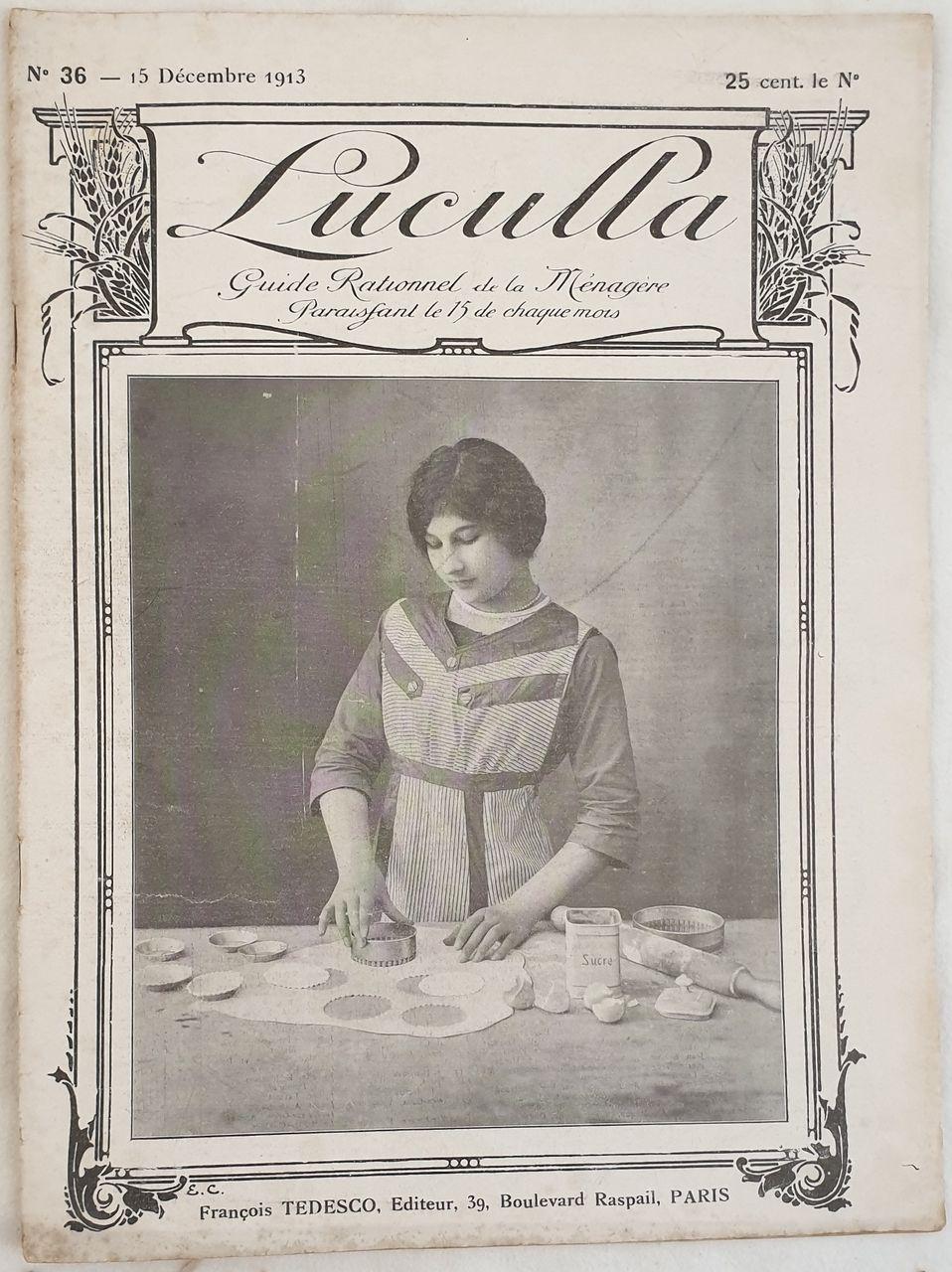 Abebooks LUCULLA GUIDE RATIONNEL DE LA MENAGERE 15 DECEMBRE 1913