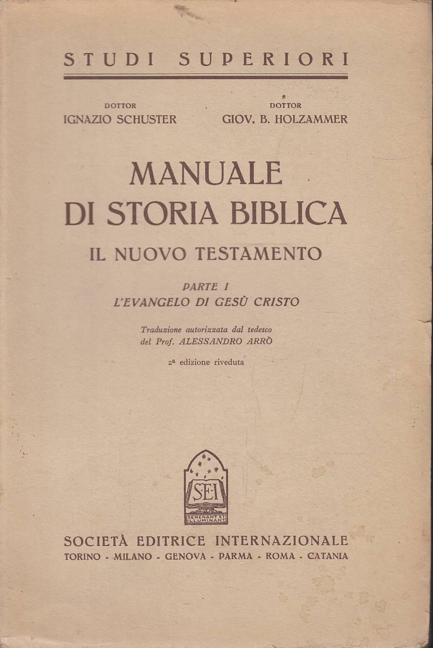 Abebooks Manuale di Storia Biblica per la cultura e l'insegnamento della religione