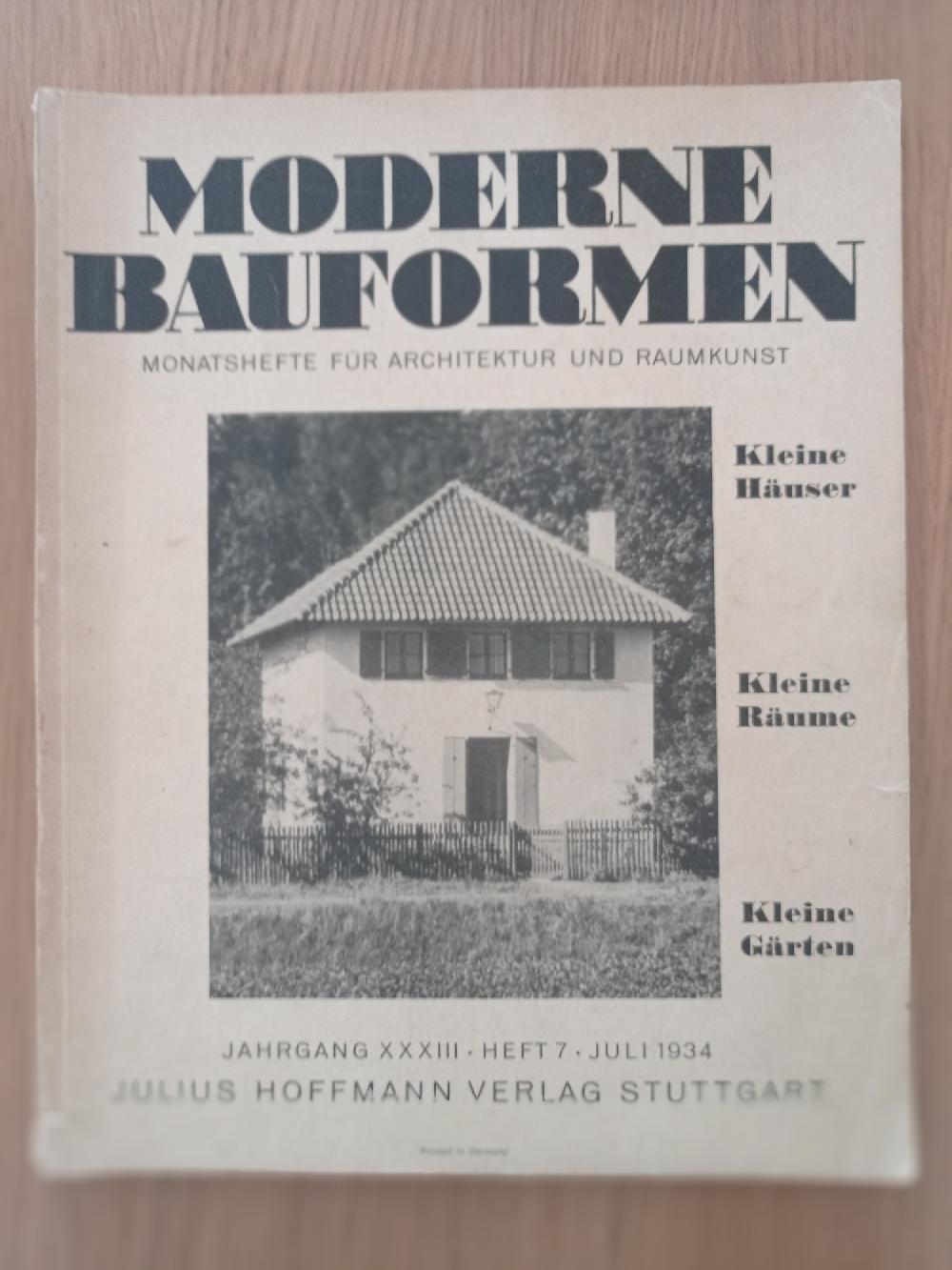Abebooks MODERNE BAUFORMEN MONATSHEFTE FUR ARCHITEKTUR UND RAUMKUNST