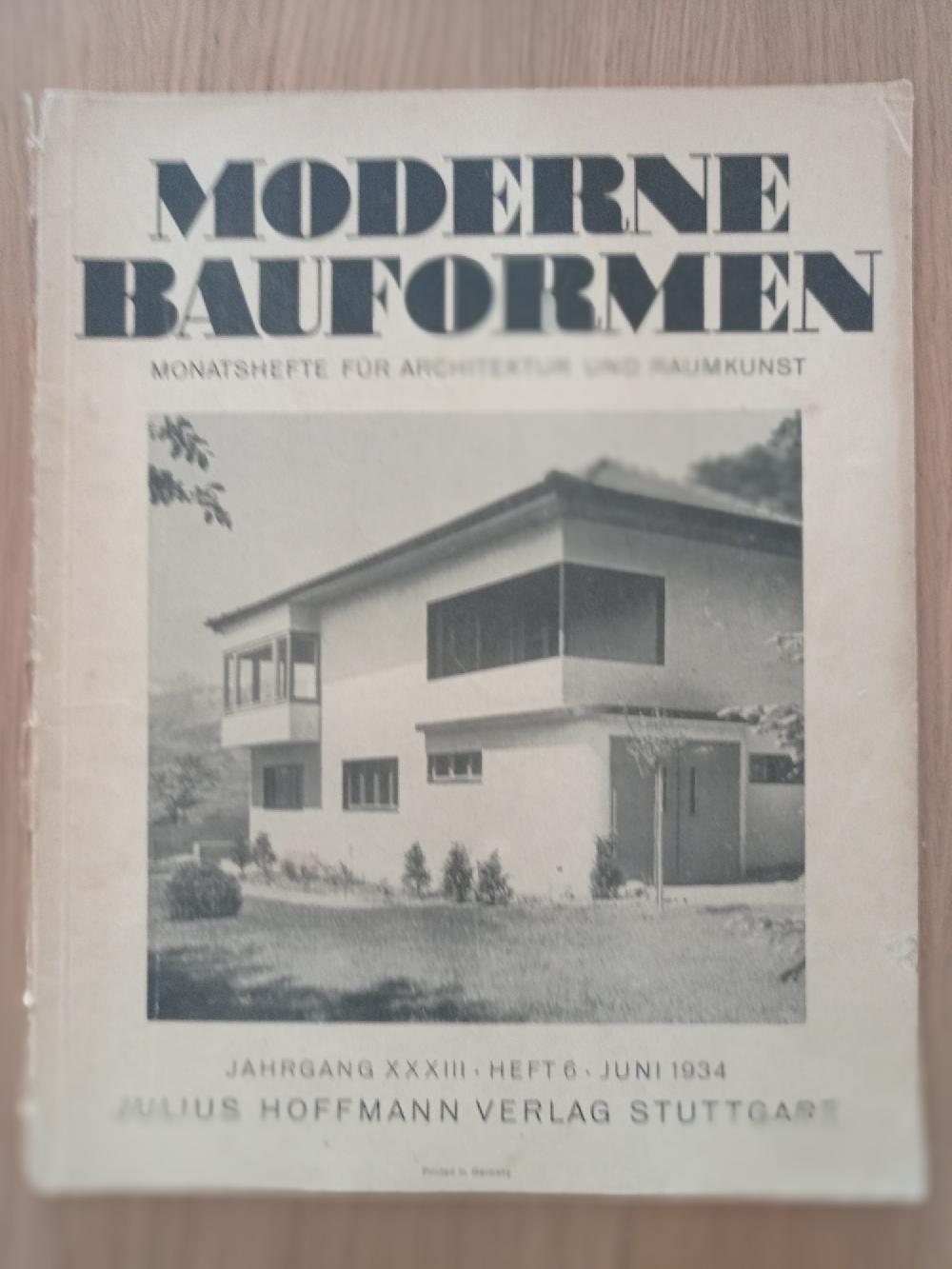 Abebooks MODERNE BAUFORMEN MONATSHEFTE FUR ARCHITEKTUR UND RAUMKUNST