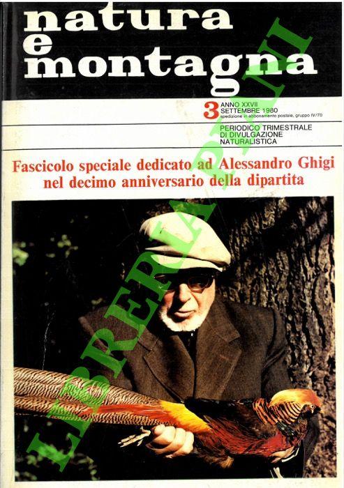 Abebooks Natura E Montagna. Fascicolo Speciale Dedicato Aad Alessandro Ghigi Nel Decimo Anniversario Della Dipartita