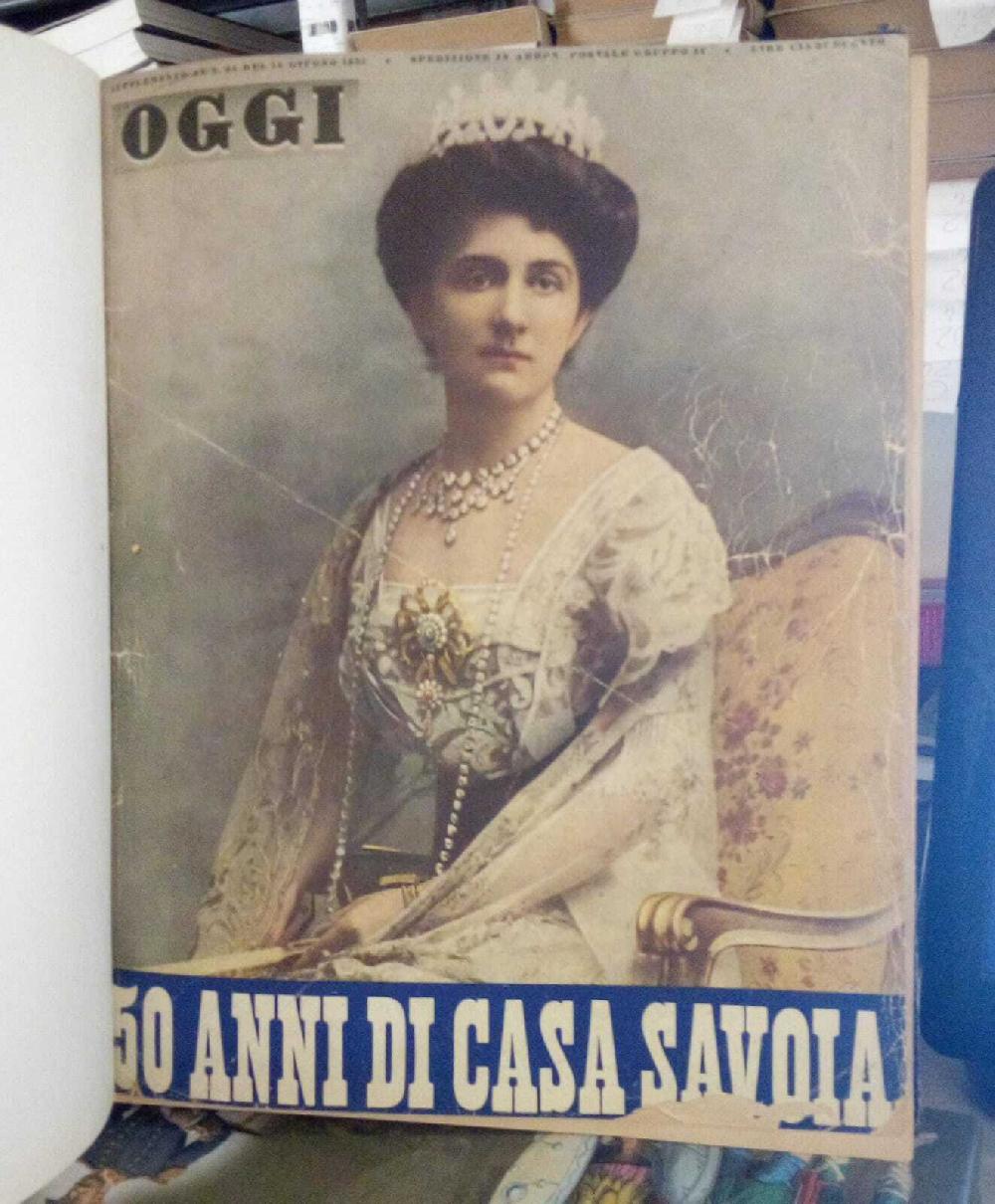 Abebooks OGGI. Supplemento al n. 24 del 14 Giugno 1951. 50 anni di Casa Savoia