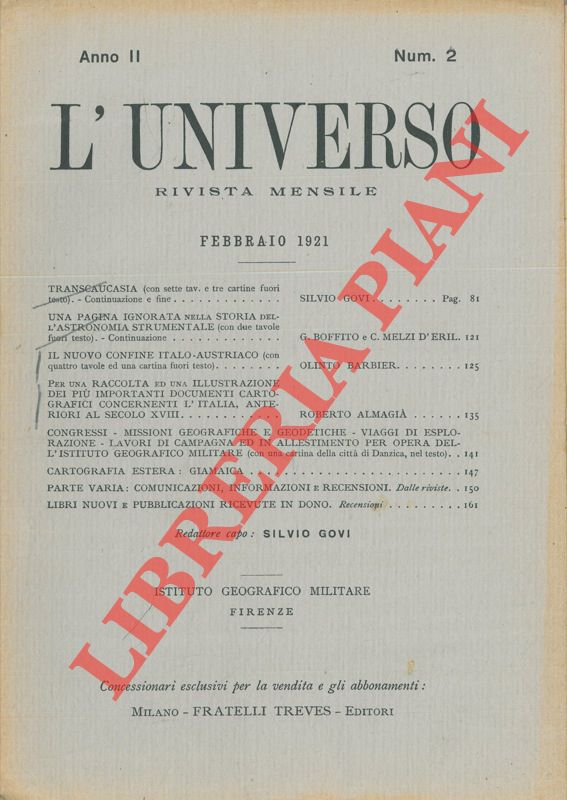 Abebooks Per una raccolta ed una illustrazione dei più importanti documenti cartografici concernenti l'Italia anteriori al secolo XVIII