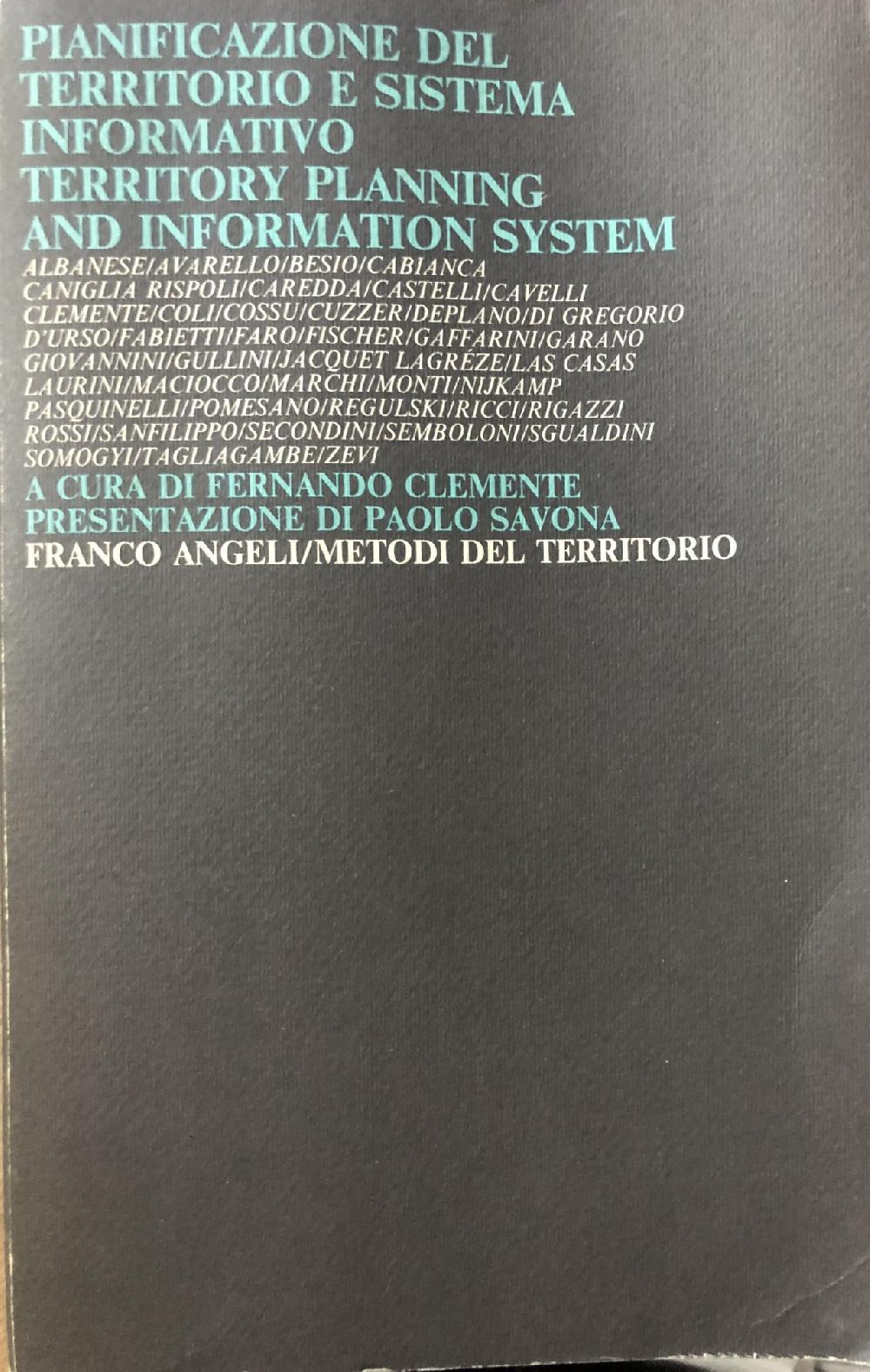 Abebooks Pianificazione del territorio e sistema informativo