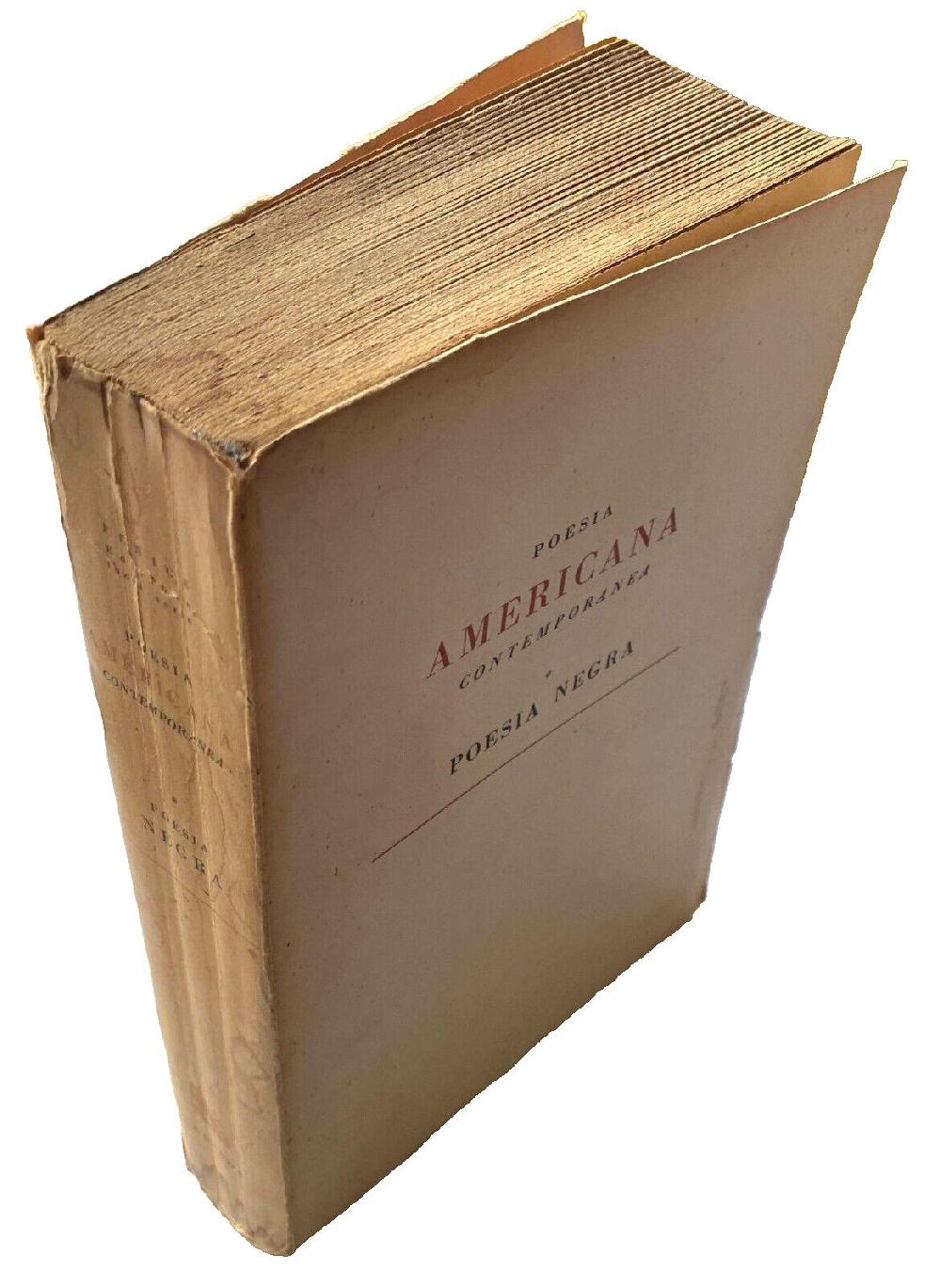 Abebooks POESIA AMERICANA CONTEMPORANEA E POESIA NEGRA. (Testo originale a fronte). A CURA DI CARLO IZZO