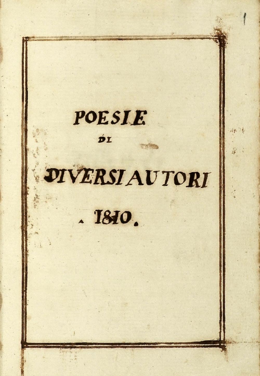 Abebooks Poesie e sonetti di diversi autori raccolti da Carlo Guidotti. Firenze 1810-1811