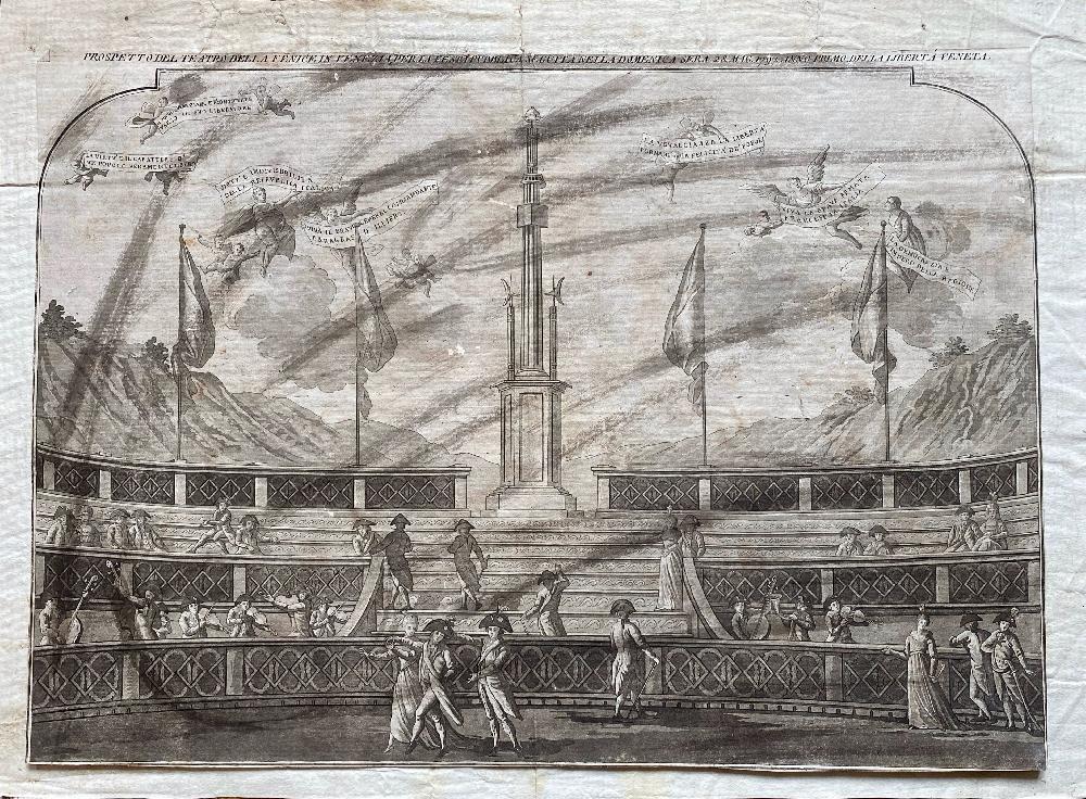 Abebooks Prospetto del teatro della Fenice in Venezia per la festa pubblica seguita nella domenica sera 28 mag. 1797. Anno primo della libertà veneta