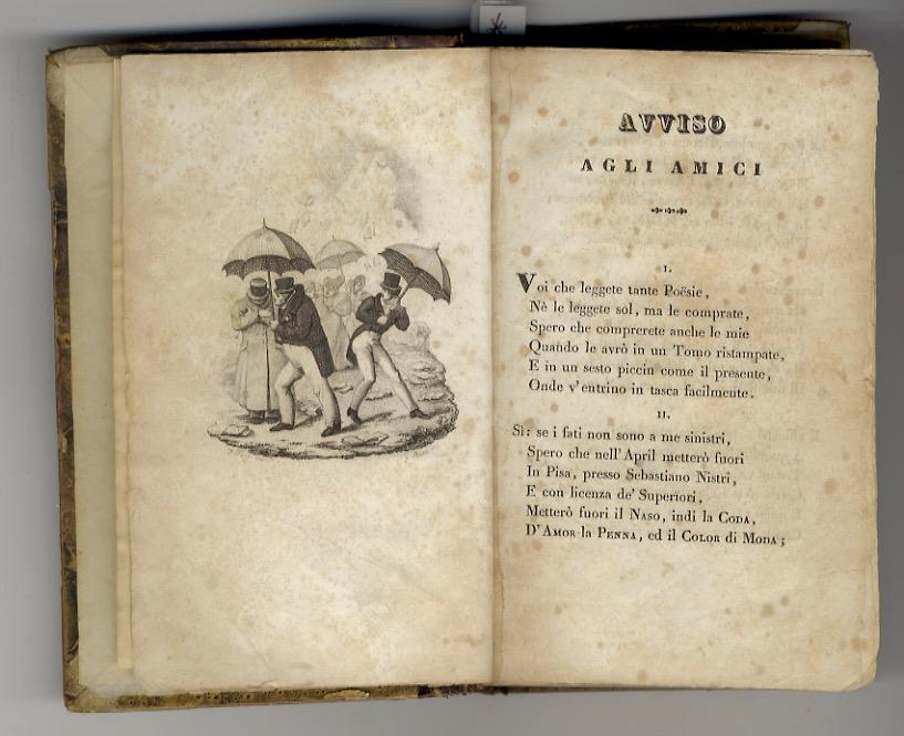Abebooks (Raccolta di Poesie Giocose. 2a edizione riveduta ed ampliata dall'Autore con l'aggiunta di 3 poesie edite recentemente e di una inedita). (Unito:) Nuovi Scherzi poetici del dottore Antonio Guadagnoli d'Arezzo. Aggiunta