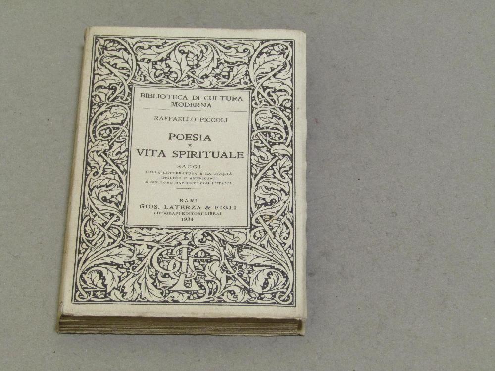 Abebooks Raffaello Piccoli. Poesia e Vita Spirituale