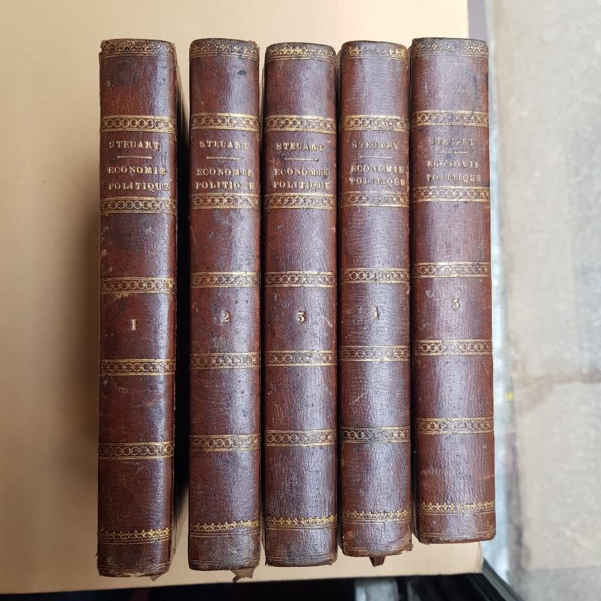 Abebooks Recherche des principes de l'économie politique ou essai sur la science de la police intérieure des nations libres . Par le chevalier Jacques (i.e. James) Steuart baronnet