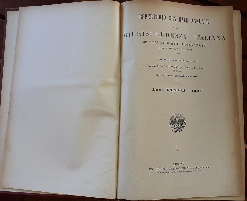 Abebooks Repertorio della giurisprudenza italiana. Volume LXXXVII