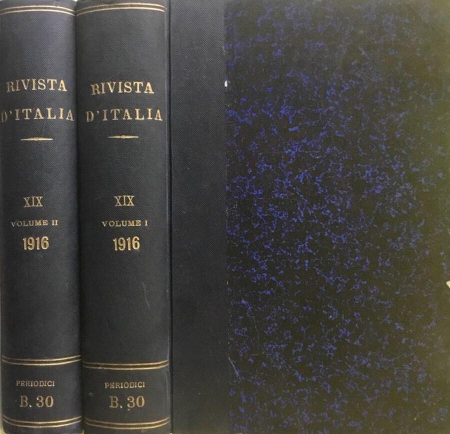 Abebooks Rivista d'Italia - Anno XIX - Volumi I - II Lettere Scienze ed Arte