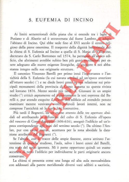 Abebooks S. Eufemia di Incino. Chiesa matrice di S. Eufemia di Incino in Erba