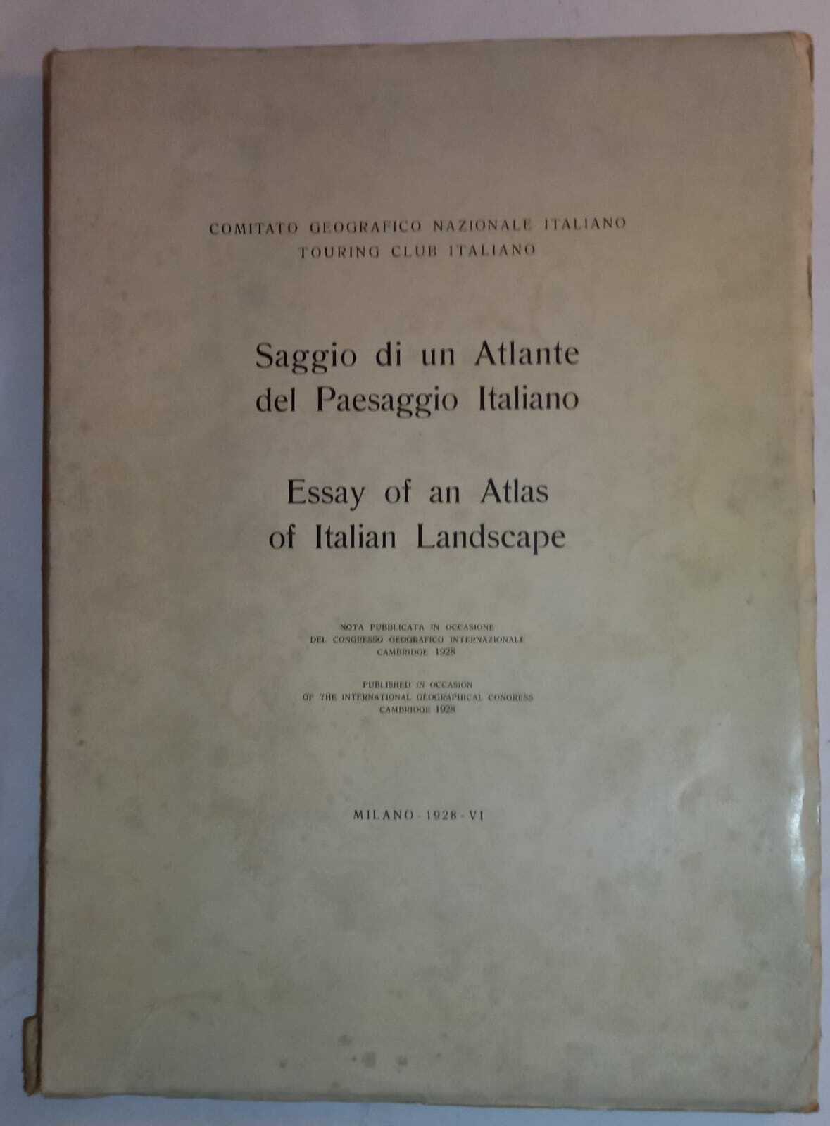 Abebooks Saggio di un Atlante del Paesaggio Italiano