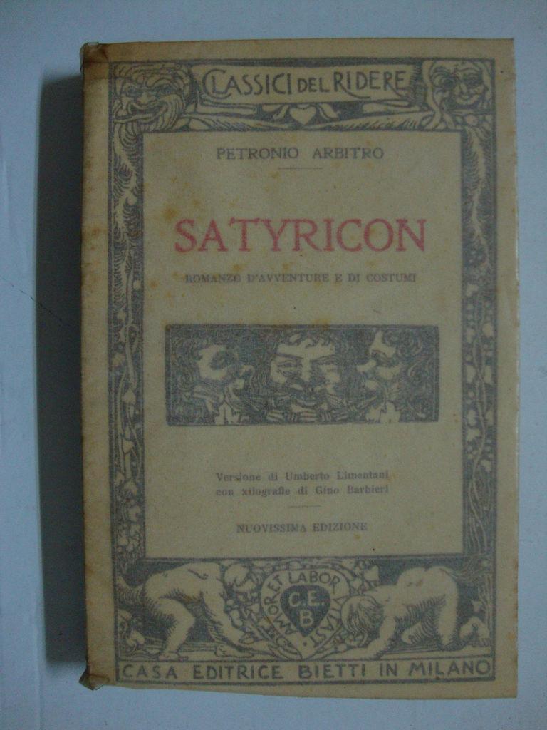 Abebooks Satyricon (Romanzo d'avventure e di costumi)