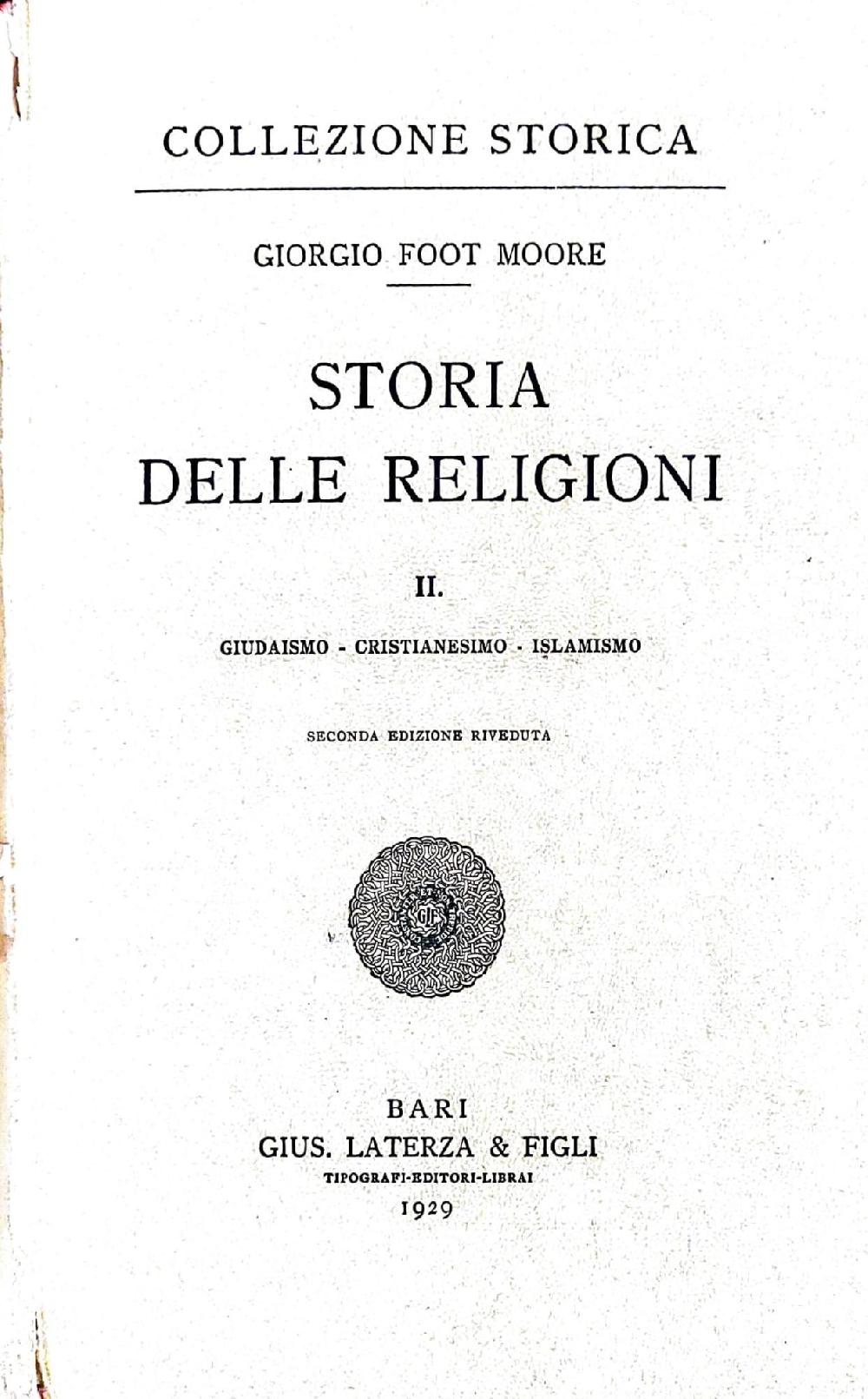 Abebooks Storia delle religioni - II edizione - giudaismo-cristianesimo-islamismo