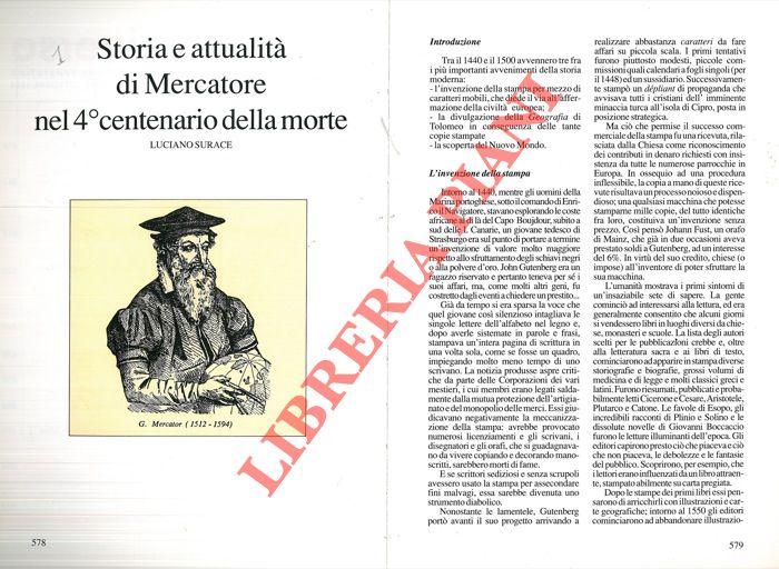 Abebooks Storia E Attualità Di Mercatore Nel 4° Centenario Della Morte