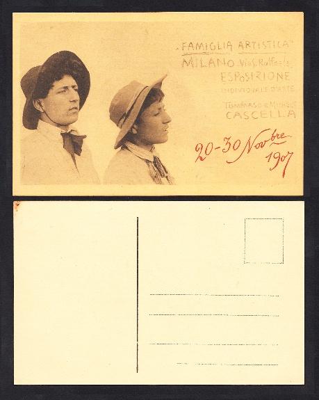 Abebooks TOMMASO e MICHELE CASCELLA. FAMIGLIA ARTISTICA MILANO Via S. Raffaele ESPOSIZIONE INDIVIDUALE D¿ARTE 20 ¿ 30 Novembre 1907