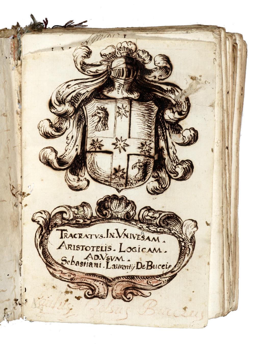 Abebooks Tractatus in Universam Aristotelis. Logica (e phisicae). Ad usum Sebastiani Laurentiis De Bucci