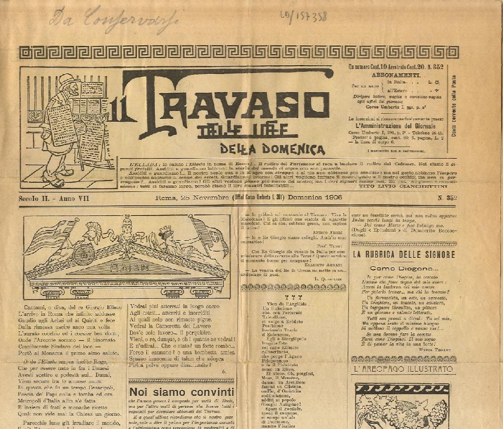 Abebooks TRAVASO (IL) delle idee della domenica. Anno VII. N. 352. 25 novembre 1906