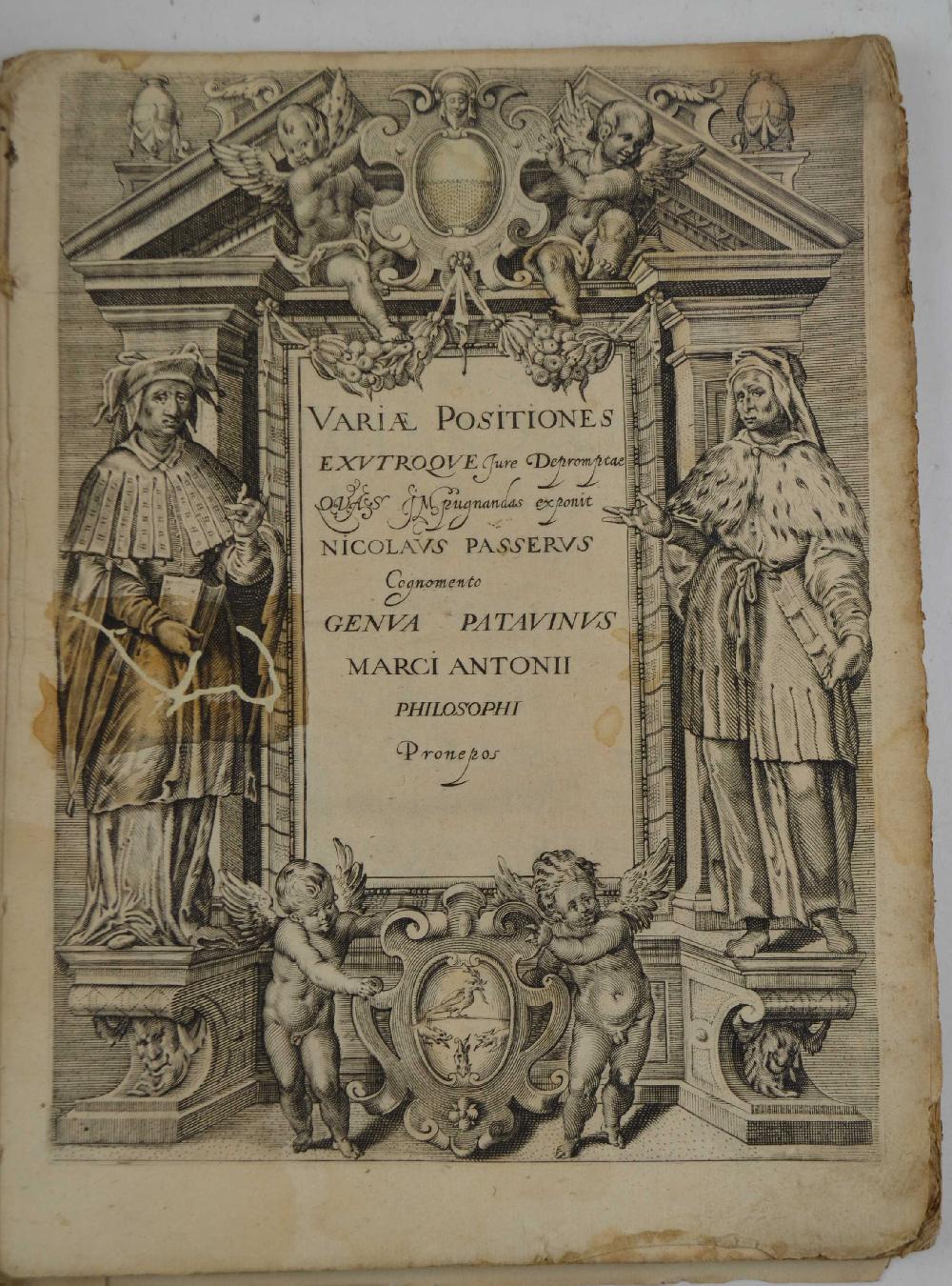 Abebooks Variae positiones exutroque jure depromptae quas impugnandus exponit&