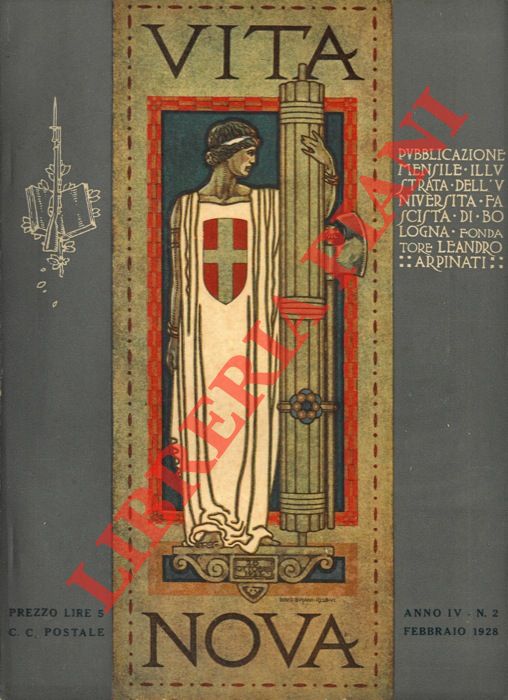 Abebooks Vita nova. Pubblicazione mensile illustrata dell'Università fascista di Bologna. Fondatore Leandro Arpinati