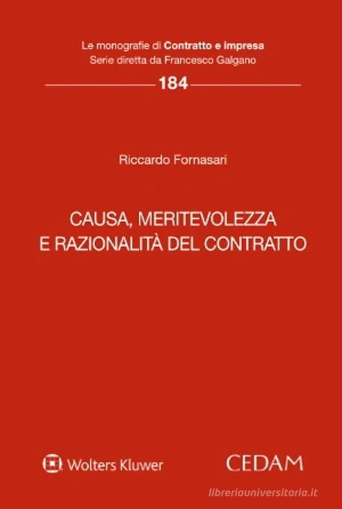 Libreriauniversitaria Causa meritevolezza e razionalità del contratto