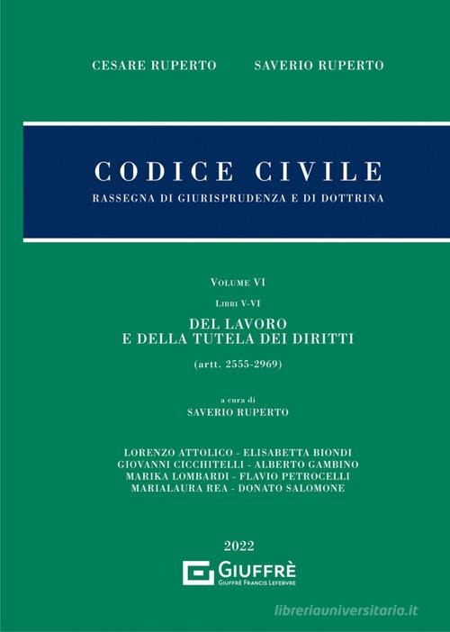 Libreriauniversitaria Codice civile. Rassegna di giurisprudenza e di dottrina vol.6