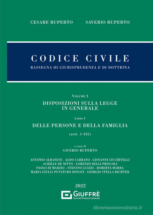 Libreriauniversitaria Codice civile. Rassegna di giurisprudenza e di dottrina vol.1