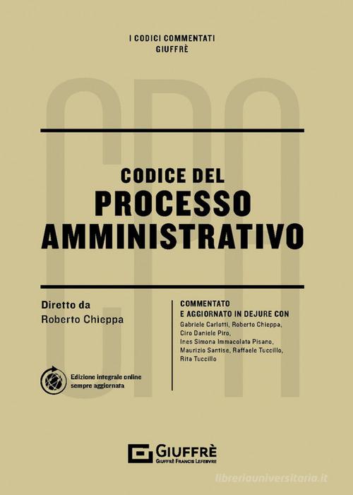 Libreriauniversitaria Codice del processo amministrativo