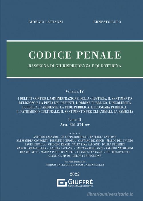 Libreriauniversitaria Codice penale. Rassegna di giurisprudenza e di dottrina vol.4