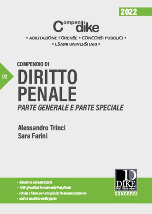 Libreriauniversitaria Compendio Di Diritto Penale. Parte Generale E Parte Speciale. Minor