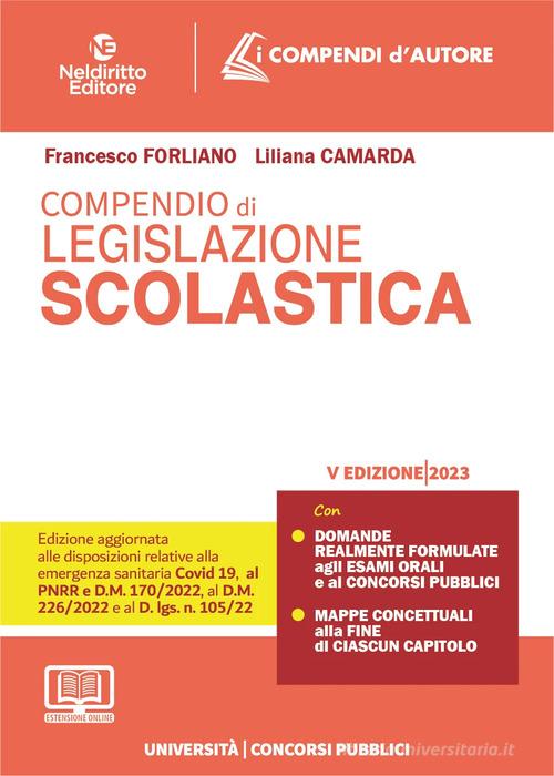 Libreriauniversitaria Compendio di legislazione scolastica. Con espansione online