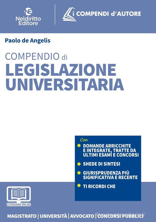 Libreriauniversitaria Compendio di legislazione universitaria 2022. Con espansione online